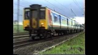 British Rail Network SouthEast 1991Brookmans Park amp Radlett InterCity 125 Class 47 313 317 319 [upl. by Adah]