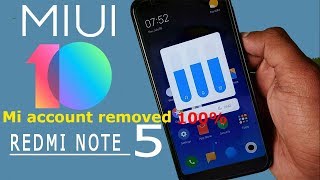 Remove Mi Account Redmi Note 5  Bypass Xioami account redmi note 5  Remove FRP 100 solution 2019 [upl. by Abigail]