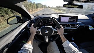 2024 BMW X4 xDrive30i POV Drive Impressions and ASMR [upl. by Neelyt]