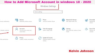 How to Add And Sync Microsoft Account in windows 10  2021  Sync Microsoft Account Windows 10 [upl. by Latsyc]