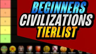 The BEST Civilizations For Beginners Tierlist [upl. by Natividad718]