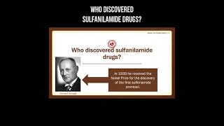 Who discovered sulfanilamide drugs shorts [upl. by Ecadnac332]