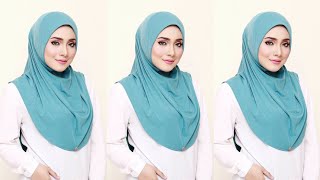 DIY Amira instant hijab cutting and stitching tutorial  hijab making at home [upl. by Arihsay]