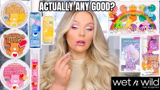 NEW WET N WILD MAKEUP TESTED 😍 WET N WILD CARE BEARS COLLECTION REVIEW amp TUTORIAL KELLY STRACK [upl. by Marya269]