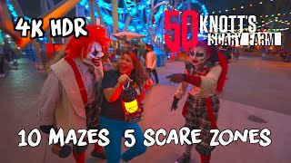 Knotts Scary Farm 2023 at Knotts Berry Farm  Buena Park California [upl. by Amatruda]