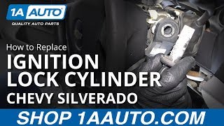 How to Replace Ignition Lock Cylinder 0713 Chevy Silverado [upl. by Ayerf119]