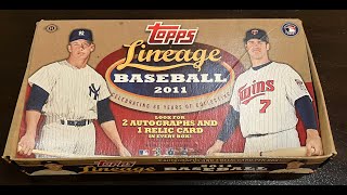 🤪INSANITY RIP SERIES😜 Day 7  2011 Topps Lineage Hobby Box 2 Autos [upl. by Elisee]