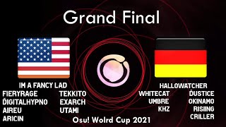 osu World Cup 2021 Grand Finals  United States vs Germany BTMC Chat [upl. by Moyna678]