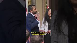 Kash Patel Sworn In As FBI Director [upl. by Alrrats]