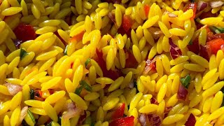 MampS Saffron Orzo Salad  healthy Mediterranean Salad  Must Try [upl. by Barvick]