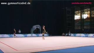 Dina Averina Clubs Podium Training  WC Tashkent 2017 [upl. by Nivej774]