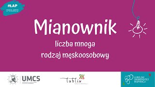 Mianownik  liczba mnoga rodzaj męskoosobowy [upl. by Inahpets30]