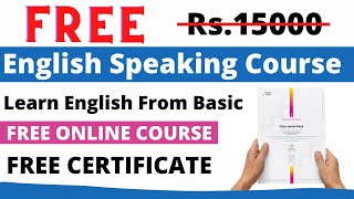 FREE English Speaking Course with FREE Certificate  Free Online Courses  How to Improve English [upl. by Inhoj]