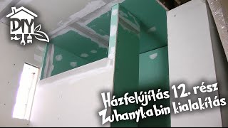 Házfelújítás 12 rész  Zuhanykabin kialakítás  Green Cottage DIY [upl. by Gnal]