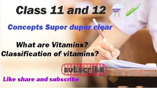 What are Vitamins  Classification of vitamins  Part 1 [upl. by Leivad116]