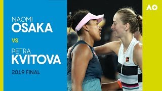 Naomi Osaka v Petra Kvitova Australian Open 2019 Final  AO Classics [upl. by Mathis696]