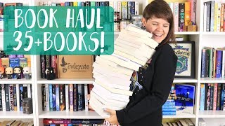 MASSIVE BOOK HAUL 35 BOOKS [upl. by Chellman725]