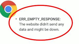 Fix Google Chrome Err Empty Response The Website Didnt Send Any Data And Might Be Down Problem [upl. by Oah]