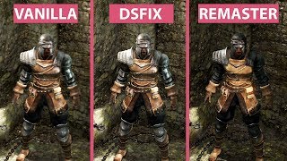 4K Dark Souls – Original vs DSfix amp Mods vs Remastered Graphics Comparison [upl. by Alrad]