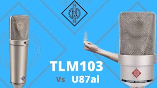 Neumann U87Ai vs Neumann TLM 103 FINALLY HEAR THE DIFFERENCE [upl. by Ahsekan]