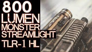 Streamlight TLR1 HL Review  800 Lumens  Weapon mounted flashlight [upl. by Stockmon506]