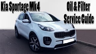 Kia Sportage Mk4 Oil amp Filter Service How To Guide 2016 onwards [upl. by Ennoirb190]