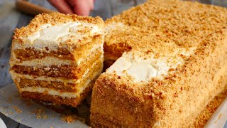 Honey Cake Recipe in 30 MINUTES [upl. by Ycnaf854]