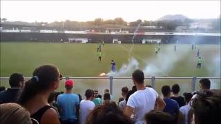 Lancio di fumogeni durante amichevole Daspo per 2 ultras del Catania [upl. by Kyre]