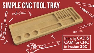 CNC Tool Tray  Fusion 360 [upl. by Hagan]