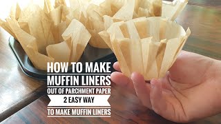 DIY How To Make Muffin Liner  TULIPSHAPED MUFFIN LINER [upl. by Udell685]