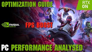 Optimized Settings Guide  Marvels Guardians of the Galaxy  Performance Analysis PC [upl. by Tade]