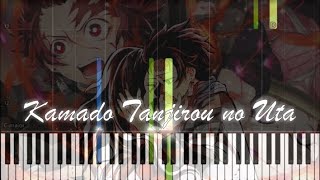 Demon Slayer Kimetsu no Yaiba EP 19  Kamado Tanjirou no Uta Piano Tutorial [upl. by Lorolla319]