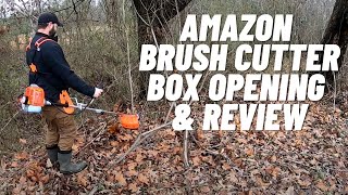 Amazon Brush Cutter Review  Proyama Extreme 42cc  Box Opening  Weed Wacker [upl. by Amos]