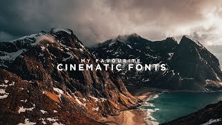 6 Cinematic FONTS for FREE Final Cut Pro X Adobe Premiere Pro CC etc [upl. by Trilbee880]