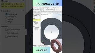 SolidWorks 3D Modeling solidworks solidworkstutorial solidworkstutorialsforbeginners cadcam [upl. by Ennyroc]