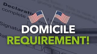 Domicile Requirement  Does the US Petitioner have to live in the United States [upl. by Zeke545]