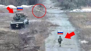 A Useless Escape Russian soldiers desperately tried to escape but the FPV drone caught them [upl. by Chrissy]