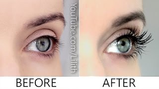 How to grow lashes naturally ✿ DIY for longer thicker fuller eyelashes [upl. by Arihsak]