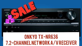 ONKYO TX  NR636 72 Channel AV RECEIVER Available for Sale Less Used jadigital at LOW Price [upl. by Namlas]