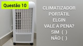 ELGIN CLIMATIZADOR PORTÁTIL  OPINIÃO [upl. by Amaleta]