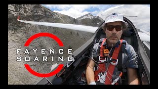 Glider pilot flies low in the French Alps [upl. by Lin78]