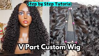 How to Make a V Part Wig  Beginner Friendly [upl. by Branen]