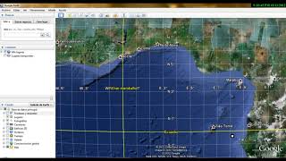 Google Earth Hemisferios coordenadas y husos [upl. by Darooge]