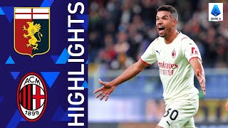 Genoa 03 Milan  Messias strikes twice in Rossoneri win  Serie A 202122 [upl. by Mendoza]