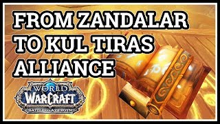 How to get From Zandalar to Kul Tiras WoW Alliance [upl. by Haelem]