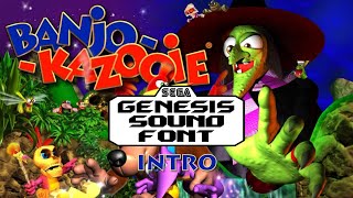 BanjoKazooie  Intro Sega Genesis Soundfont [upl. by Anihtyc]