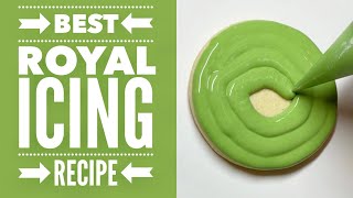 How to make the BEST tasting royal icing with meringue powder stepbystep recipe instructions [upl. by Dnallor]