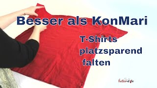 TShirts falten  besser als Marie Kondo [upl. by Ecnahc]