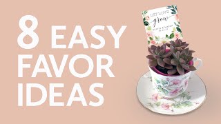 8 Easy Favor Ideas for Weddings Bridal Showers Baby Showers and more [upl. by Eet]