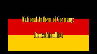 National Anthem of Germany Deutschlandlied Lyrics [upl. by Onitnerolf]